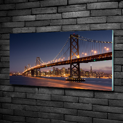 Schilderij op glas San Francisco-brug
