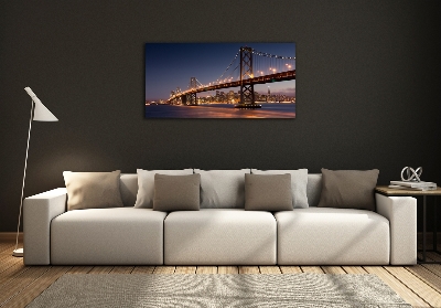 Schilderij op glas San Francisco-brug