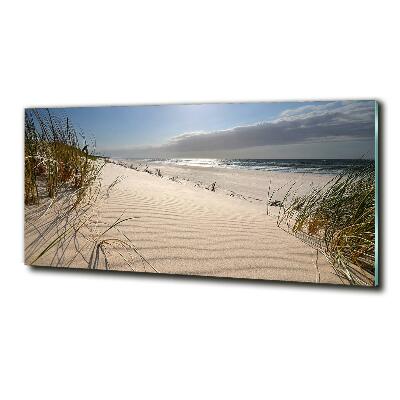 Foto schilderij op glas Mrzeżyno-strand