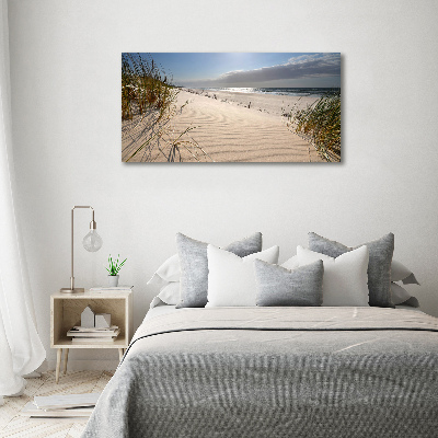 Foto schilderij op glas Mrzeżyno-strand