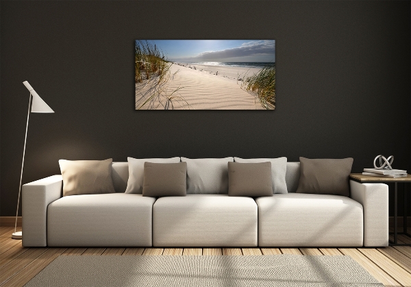 Foto schilderij op glas Mrzeżyno-strand