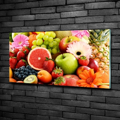 Foto schilderij op glas Kleurrijk fruit