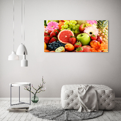 Foto schilderij op glas Kleurrijk fruit