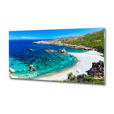 Schilderij op glas Zeebaai