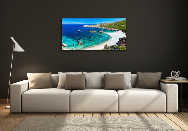 Schilderij op glas Zeebaai