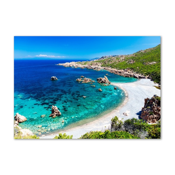 Schilderij op glas Zeebaai