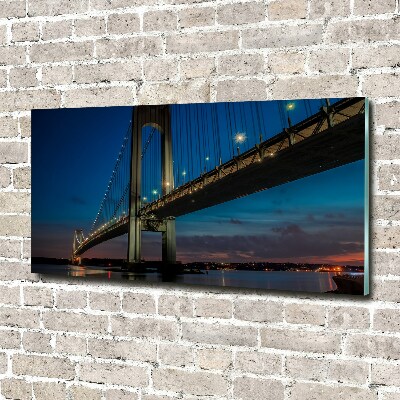 Foto schilderij op glas Brooklynbrug