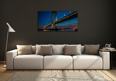 Foto schilderij op glas Brooklynbrug
