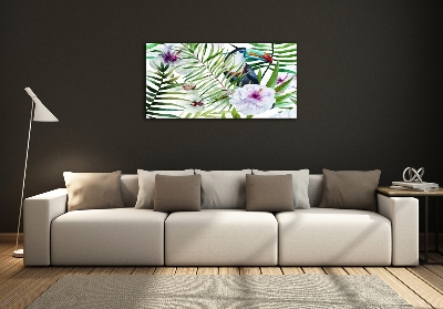 Foto-obraz szkło hartowane Tukan tropika