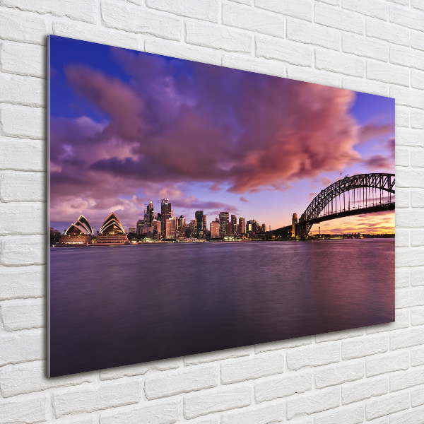 Foto schilderij op glas Sydney Bridge
