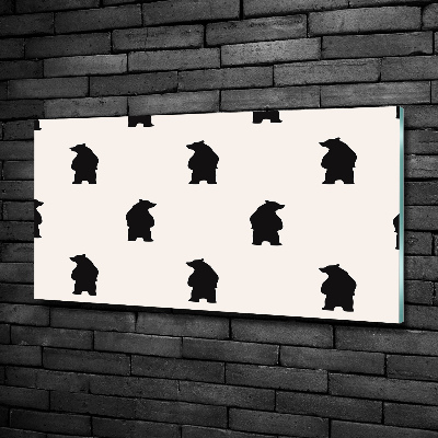 Foto-obraz szkło hartowane Niedźwiedzie