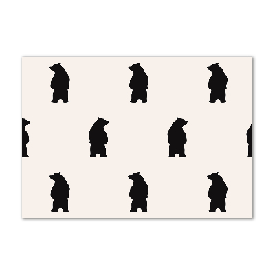 Foto-obraz szkło hartowane Niedźwiedzie