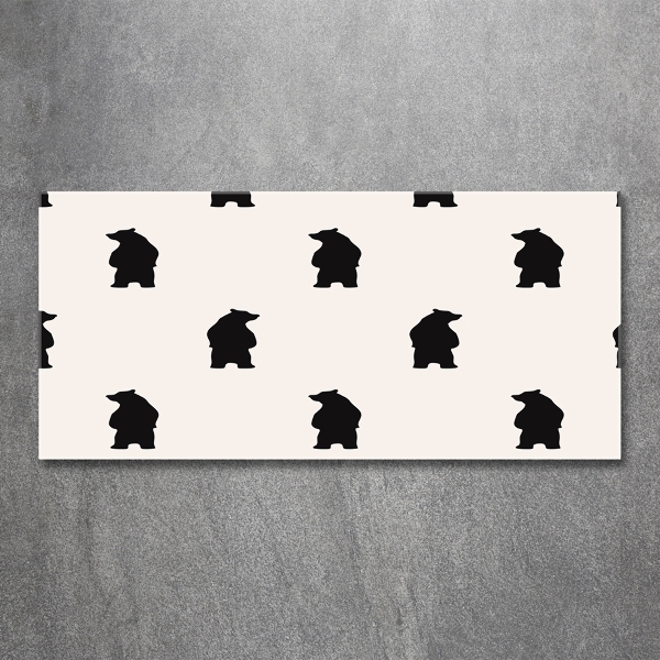 Foto-obraz szkło hartowane Niedźwiedzie