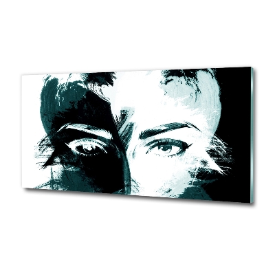 Schilderij op glas Abstracte vrouw