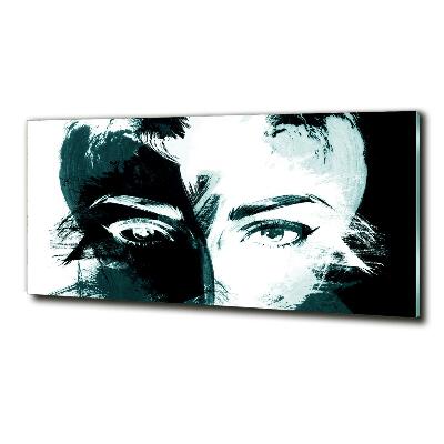 Schilderij op glas Abstracte vrouw