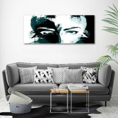 Schilderij op glas Abstracte vrouw