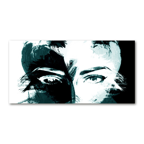 Schilderij op glas Abstracte vrouw