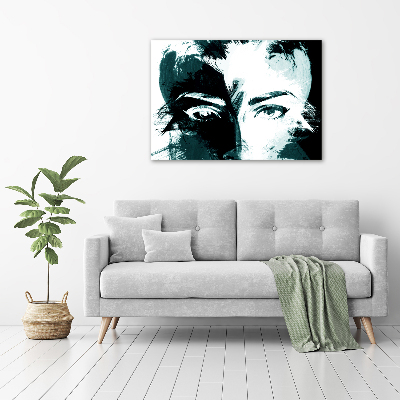 Schilderij op glas Abstracte vrouw