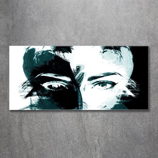 Schilderij op glas Abstracte vrouw