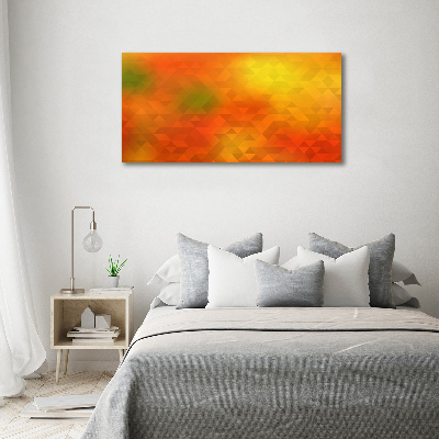 Schilderij glas Abstracte driehoeken