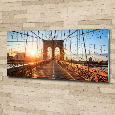 Schilderij glas Brooklynbrug