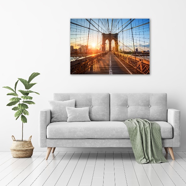 Schilderij glas Brooklynbrug