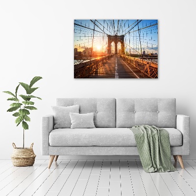 Schilderij glas Brooklynbrug
