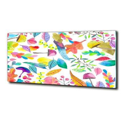 Foto obraz szkło hartowane Kwiecisty wzór