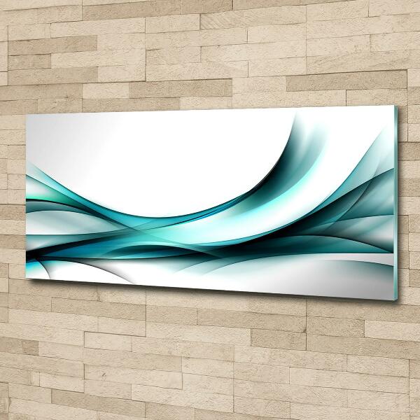 Glazen schilderij Abstracte golven