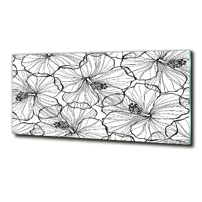 Foto obraz szklany Hawajskie kwiaty