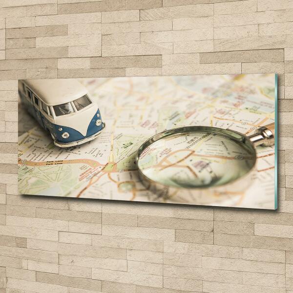 Foto schilderij op glas Symboliek van reizen