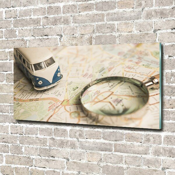 Foto schilderij op glas Symboliek van reizen