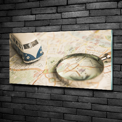 Foto schilderij op glas Symboliek van reizen