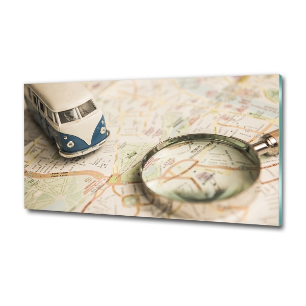 Foto schilderij op glas Symboliek van reizen