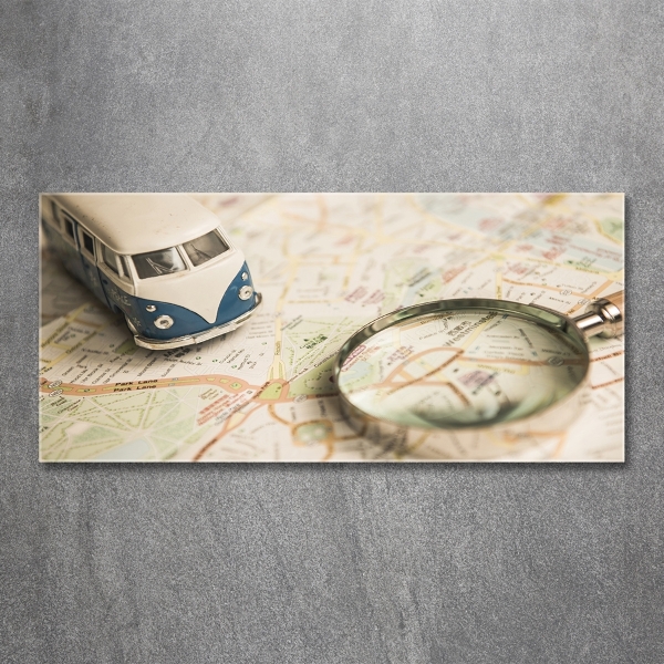 Foto schilderij op glas Symboliek van reizen