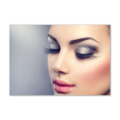 Glazen schilderij Perfecte make-up