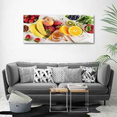 Glazen schilderij Fruit en honing
