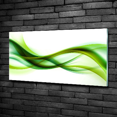 Glazen schilderij Abstracte golven