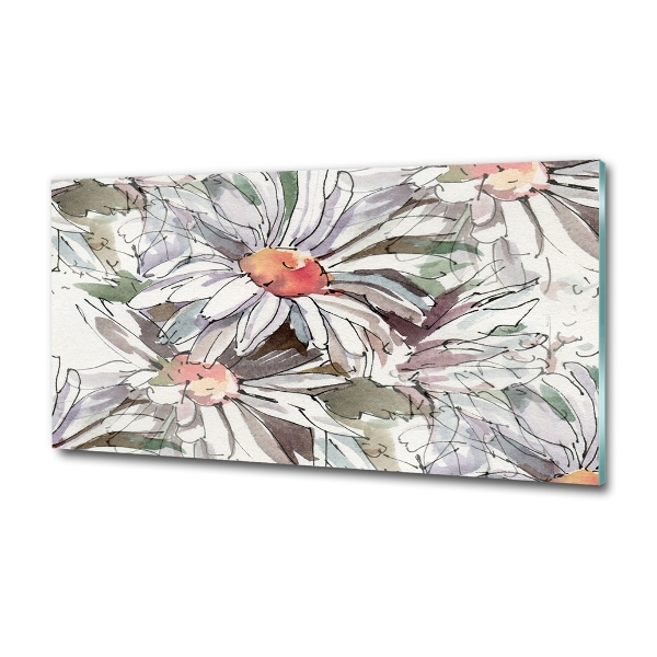 Glazen schilderij Kamille