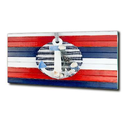 Schilderij op glas Anker