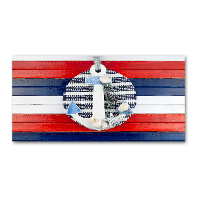 Schilderij op glas Anker