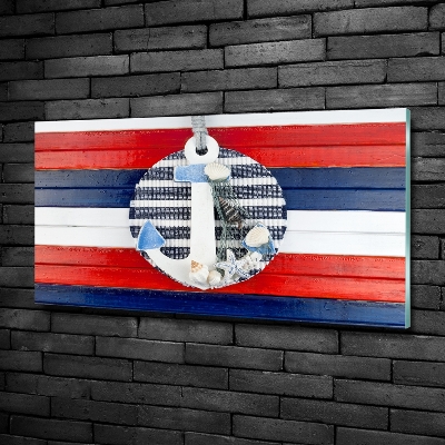 Schilderij op glas Anker