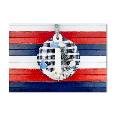 Schilderij op glas Anker