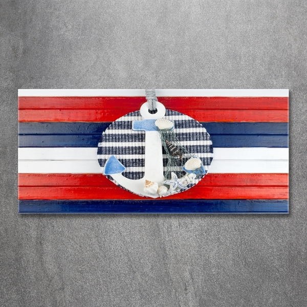 Schilderij op glas Anker