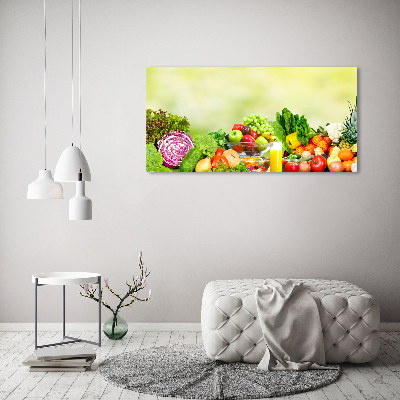 Foto schilderij op glas Groenten en fruit