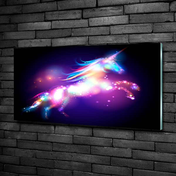 Schilderij op glas Eenhoorn