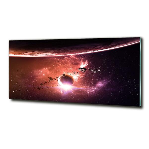 Foto schilderij op glas Melkwegstelsel