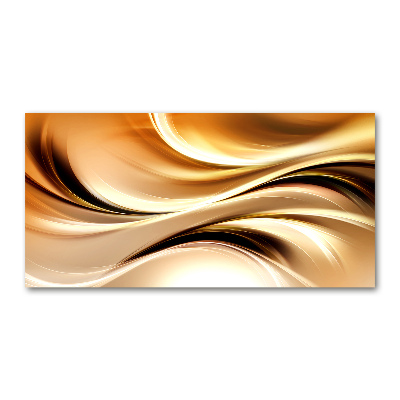 Schilderij glas Abstracte golven