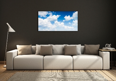 Foto schilderij op glas Wolken aan de hemel