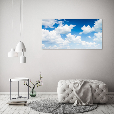 Foto schilderij op glas Wolken aan de hemel
